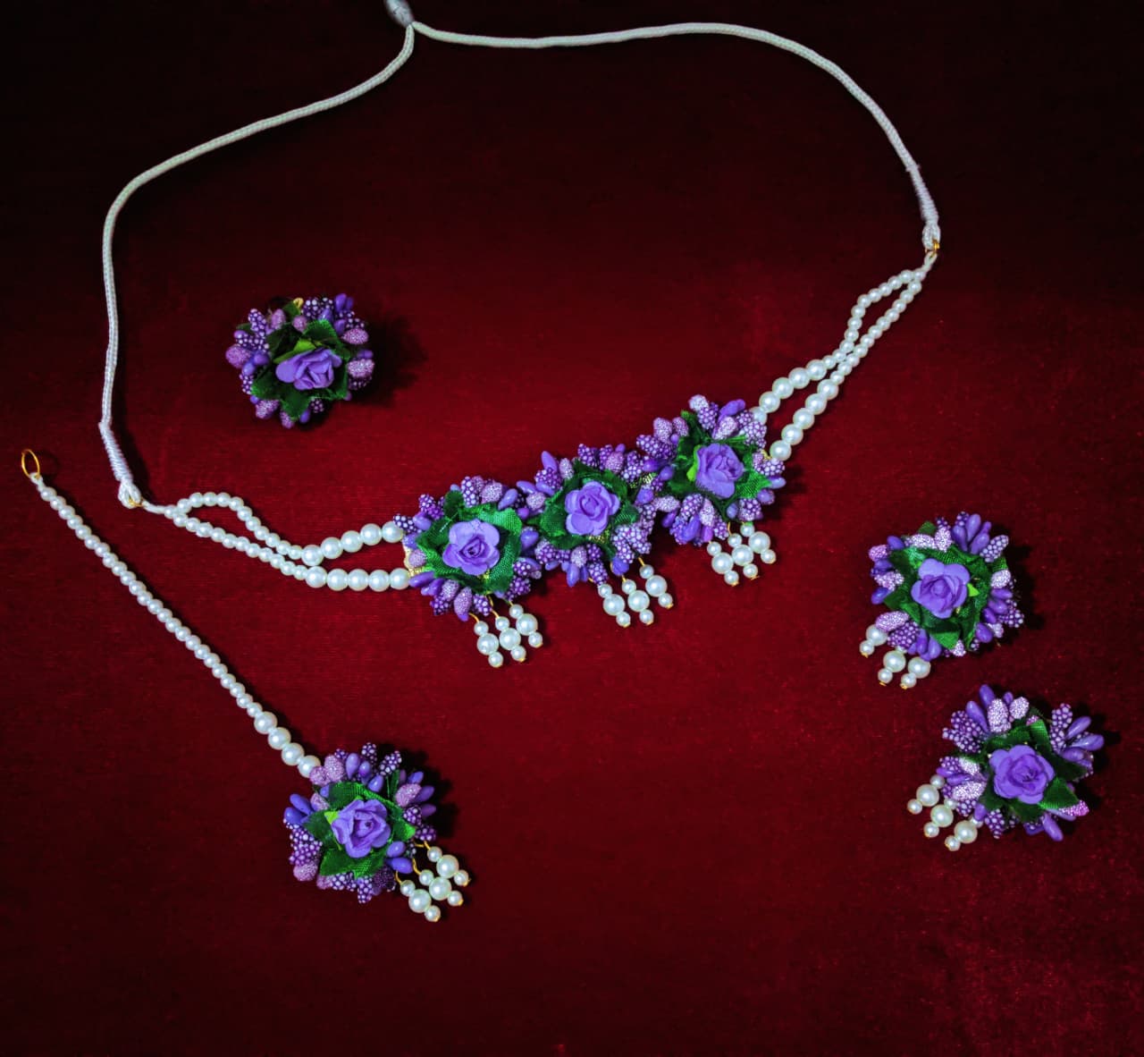 Purple floral set